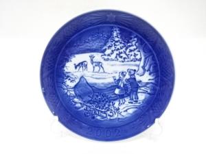 ROYAL COPENHAGEN　ロイヤルコペンハーゲン　winter in the forest　イヤープレート(2002年)　洋食器